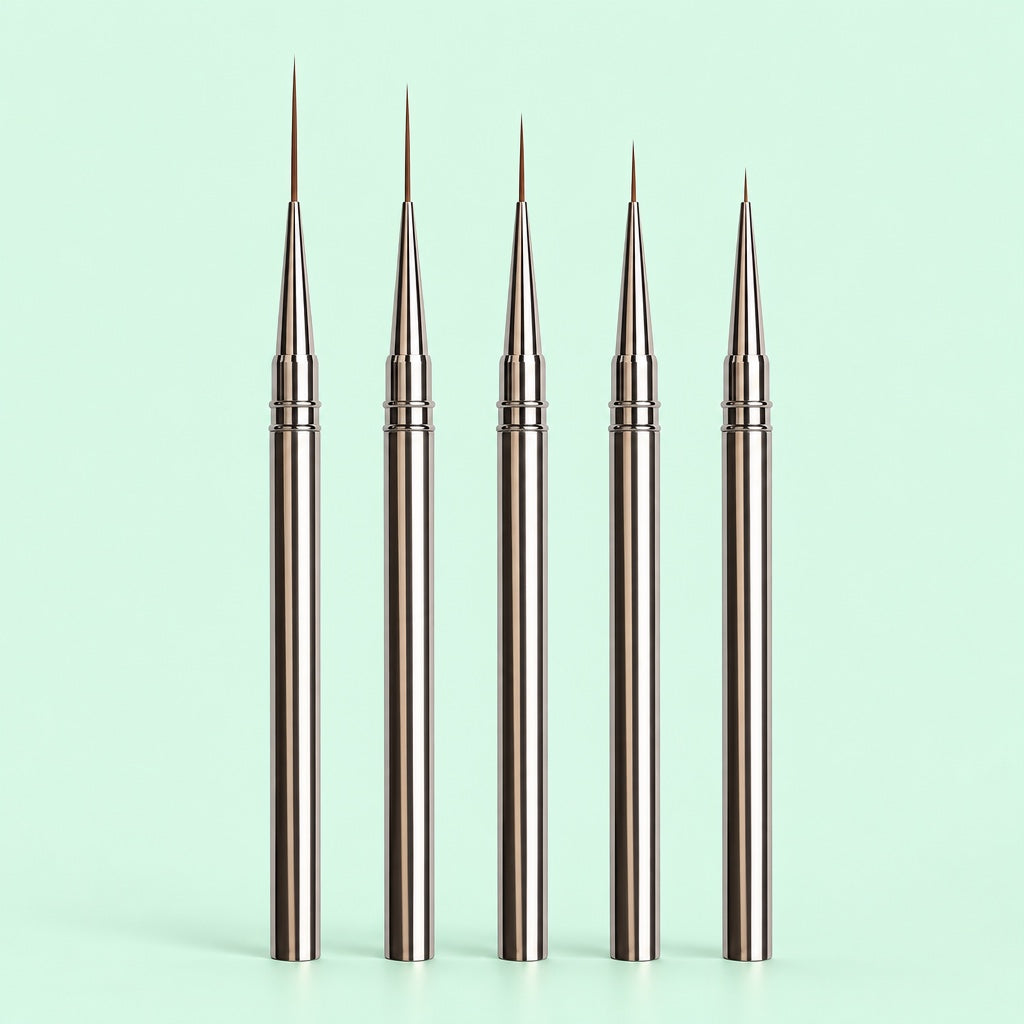 Nail Liner Brush Set, 5 Piece