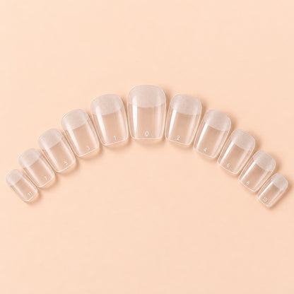 Soft Gel Nail Tips, Short Square, 550 Count