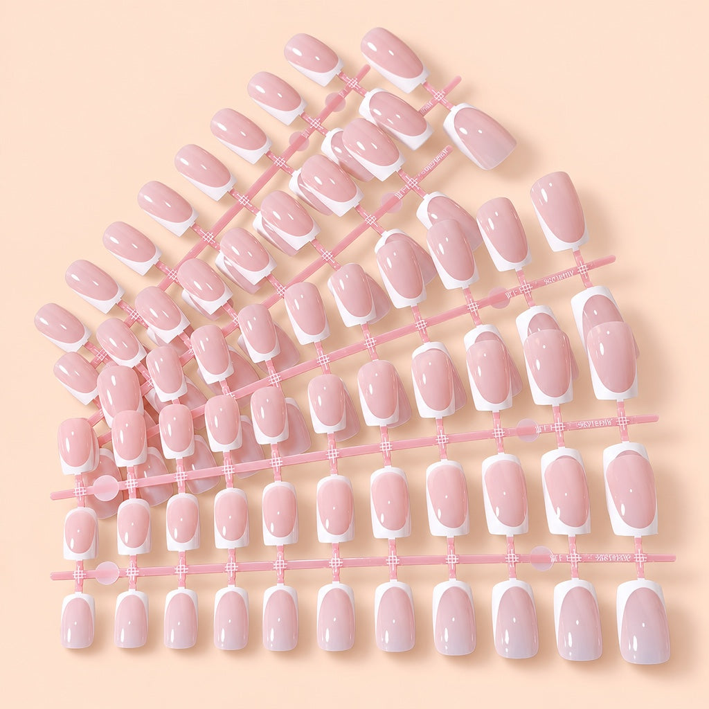 French Tip Press-On Nails, 120 Count