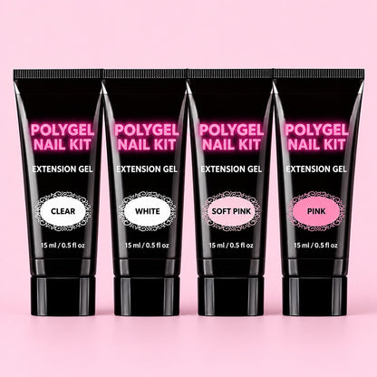 PolyGel Color Set, 4 Tubes