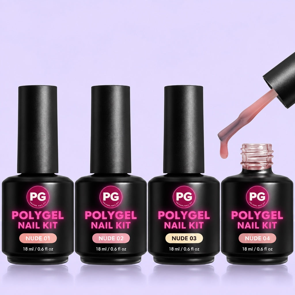 Nude Builder Gel Set, 4 Shades
