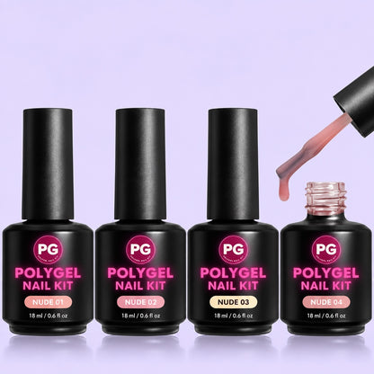 Nude Builder Gel Set, 4 Shades